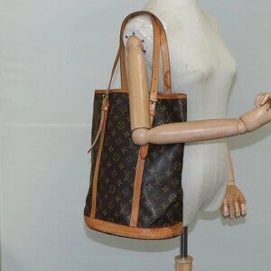 LOUIS VUITTON Monogram Bucket GM Shoulder Bag M42236 LV Auth fm4258